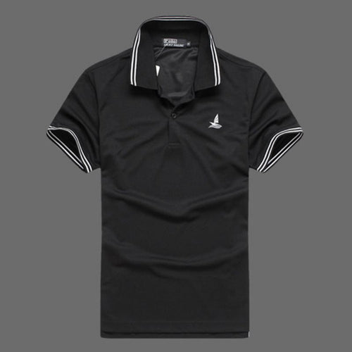 Famouse Brand Four Colors Men turn down Collar Short Sleeves Solid Pattern Casual T-Shirt