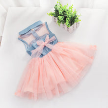 Baby Kids Girls Denim Dress Sleeveless Shirt Tulle Princess Tutu Dresses 0-4Y