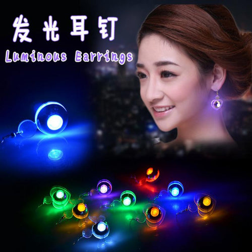 LED Light Up Bling Ear Earrings Heart Earrings Earring For Dance Party
