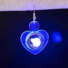 LED Light Up Bling Ear Earrings Heart Earrings Earring For Dance Party