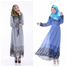 Kaftan Abaya Jilbab Islamic Muslim Women Vintage Maxi Dress+Belt PY3