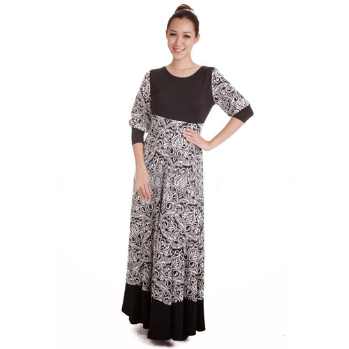 Kaftan Abaya Jilbab Islamic Muslim Women's Slim Long Sleeve Maxi Dress PY3