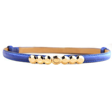 Lady PU Leather Alloy Thin Belts press design Thin Skinny Waistband P1