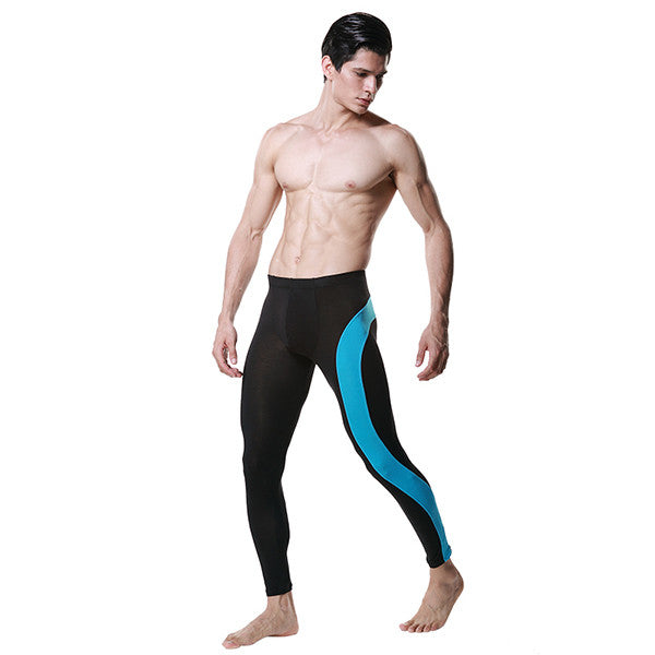 Men Modal Long Johns Pants Low Rise Pouch Trousers Thermal Underwear