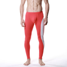 Men Modal Long Johns Pants Low Rise Pouch Trousers Thermal Underwear