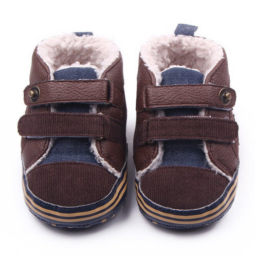 born Warm Baby Boys Shoes First Walker Infants Antislip Toddler Boots