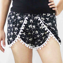 Print Short Plus  Casual Mini Shorts irregular Women Short Pants Clothing