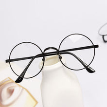 Retro Women Men Metal Frame Round Clear Lens Glasses Nerd Spectacles Eyeglass 5 Colors