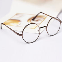 Retro Women Men Metal Frame Round Clear Lens Glasses Nerd Spectacles Eyeglass 5 Colors