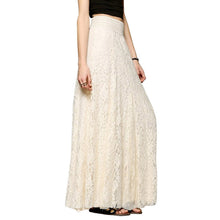 Sexy Womens High Waist Lace Floral Long Maxi Skirt Causal Party PY3