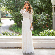 Sexy Womens High Waist Lace Floral Long Maxi Skirt Causal Party PY3