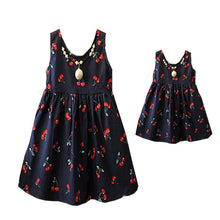 Style Family Matching Outfits Mother And Daughter Sleeveless Print Mini Tutu Dress LE4