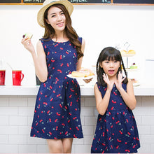 Style Family Matching Outfits Mother And Daughter Sleeveless Print Mini Tutu Dress LE4