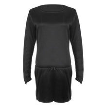 Women Casual Long Sleeve Dress Tee Pullover Evening Party Short Clubwear Dresses