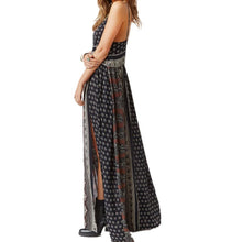 Women Evening Party Backless Long Maxi Dress High Slit Sundress Dresses