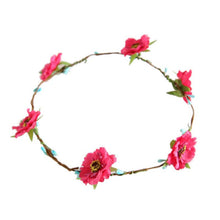 Women Girls Bridal Flower Crown Headband Wedding Prom Beach Floral Garland Hairband PE3