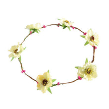 Women Girls Bridal Flower Crown Headband Wedding Prom Beach Floral Garland Hairband PE3