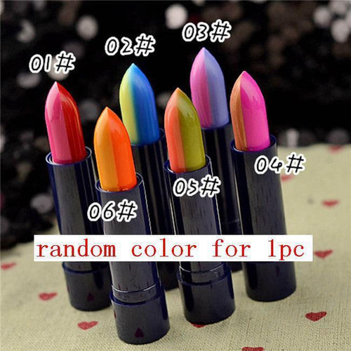 Women Mix Two-Colors Gradient Lipstick Lip Gloss Lip Stick Cream Beauty Brand Makeup Cosmetics