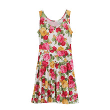 Women Beach Casual Floral Print Evening Party Short Mini Dress vestidos de festa