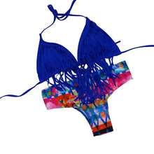 Women Tassel Bikini Bandage Push-Up Swimsuit Bathing Beachwear Swimwear