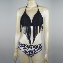Women Tassel Bikini Bandage Push-Up Swimsuit Bathing Beachwear Swimwear