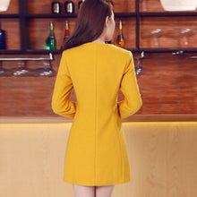 Women Wool Cashmere Long Coat Blazer Suit Coat Outwear XXL Manteau Femme