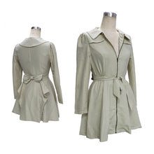 Women Zipper Jacket Coat Slim Long Sleeve Peplum Outwear Overcoat Clothes PY3