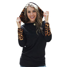 Women's Black Hoody Hoodie Long Sleeve Hooded Sweatshirt Pullover Jumper Coat PY3