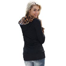 Women's Black Hoody Hoodie Long Sleeve Hooded Sweatshirt Pullover Jumper Coat PY3