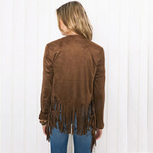 Women's Casual Long Sleeve Tassel Cardigan Sweater Jacket Coats Outwear PY3