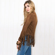 Women's Casual Long Sleeve Tassel Cardigan Sweater Jacket Coats Outwear PY3