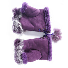 Women's Faux Rabbit Fur Hand Wrist Warmer Half Finger Gloves Glove 13 Colors PY6