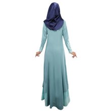 Women's Kaftan Dress Abaya Islamic Muslim Long Sleeve Maxi Dres PY3