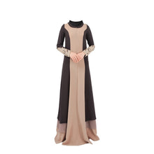 Women's Kaftan Dress Abaya Islamic Muslim Long Sleeve Maxi Dres PY3