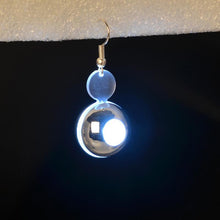 women Round Designed LED Earrings Plastic Resin stud earrings