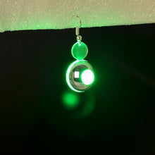 women Round Designed LED Earrings Plastic Resin stud earrings
