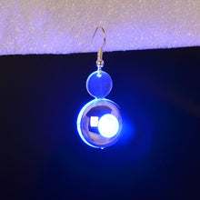 women Round Designed LED Earrings Plastic Resin stud earrings