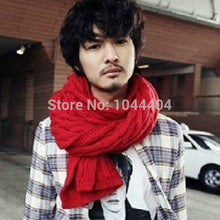 Free& Warm Men Pure Wool Knitted Neck Long Wraps Shawl Scarf