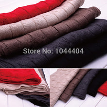 Free& Warm Men Pure Wool Knitted Neck Long Wraps Shawl Scarf