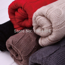 Free& Warm Men Pure Wool Knitted Neck Long Wraps Shawl Scarf