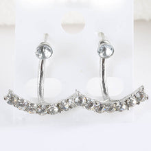 Gift  Lovely 18K Earrings Gold Plated sweet Little Colorful Crystal Earrings Hoop for Women