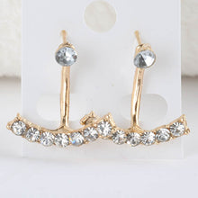 Gift  Lovely 18K Earrings Gold Plated sweet Little Colorful Crystal Earrings Hoop for Women