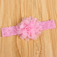 Girl Baby Ruffle Flower Lace Hairband Elastic Headband Baby BlackHair Band Headdress