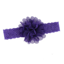 Girl Baby Ruffle Flower Lace Hairband Elastic Headband Baby BlackHair Band Headdress