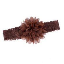 Girl Baby Ruffle Flower Lace Hairband Elastic Headband Baby BlackHair Band Headdress