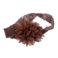 Girl Baby Ruffle Flower Lace Hairband Elastic Headband Baby BlackHair Band Headdress