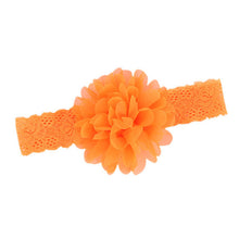 Girl Baby Ruffle Flower Lace Hairband Elastic Headband Baby BlackHair Band Headdress