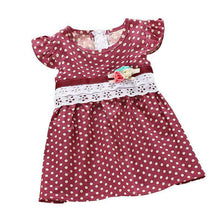 Girls Dress  Dot Print Baby Bohemian Beach Dresses Sleeveless Children's Clothing Kids Vestidos PY2