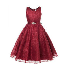 Girls Party Dress Kids Elegant Ceremonies Wedding Birthday Dresses Lace Prom Gowns PY2