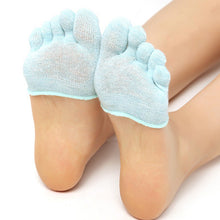 Half Foot Socks Finger Skid Peep Toe Anti Slip Pilates Ankle Durable High Heel Half Open Five Calcetines Socks